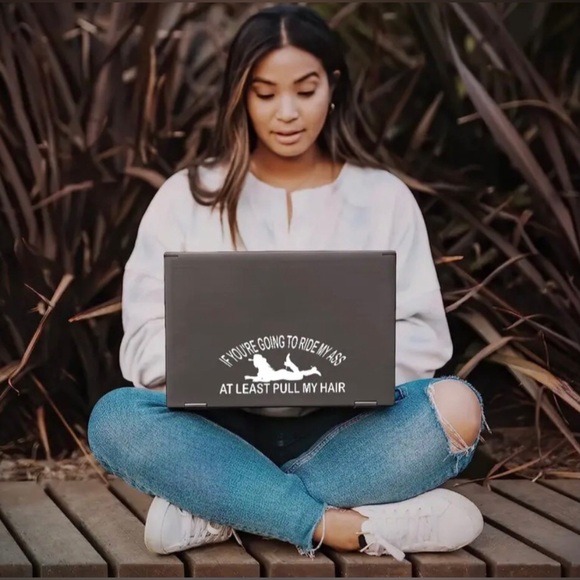 Funny Country Cowgirl Trucker Pull My Hair Ride My @** Car Decal Window Sticker - Picture 3 of 9